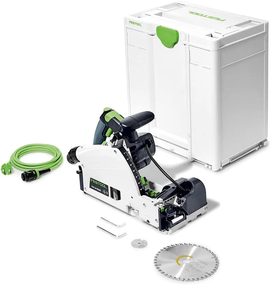 Festool TSV 60 Scie circulaire pour des coupes droites rapides dans panneaux et pièces de bois avec inciseur TSV 60 KEBQ-Plus