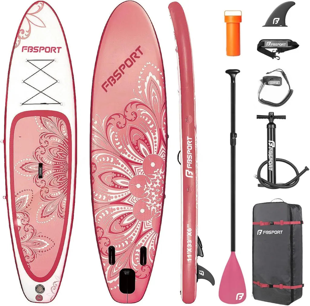 Planche de Paddle Gonflable 15 CM, FBSPORT avec Accessoires Complets