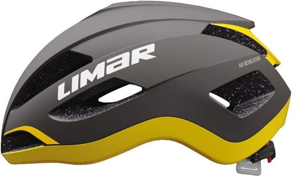 Casque de Vélo Limar Air Master Route Noir Jaune Mat