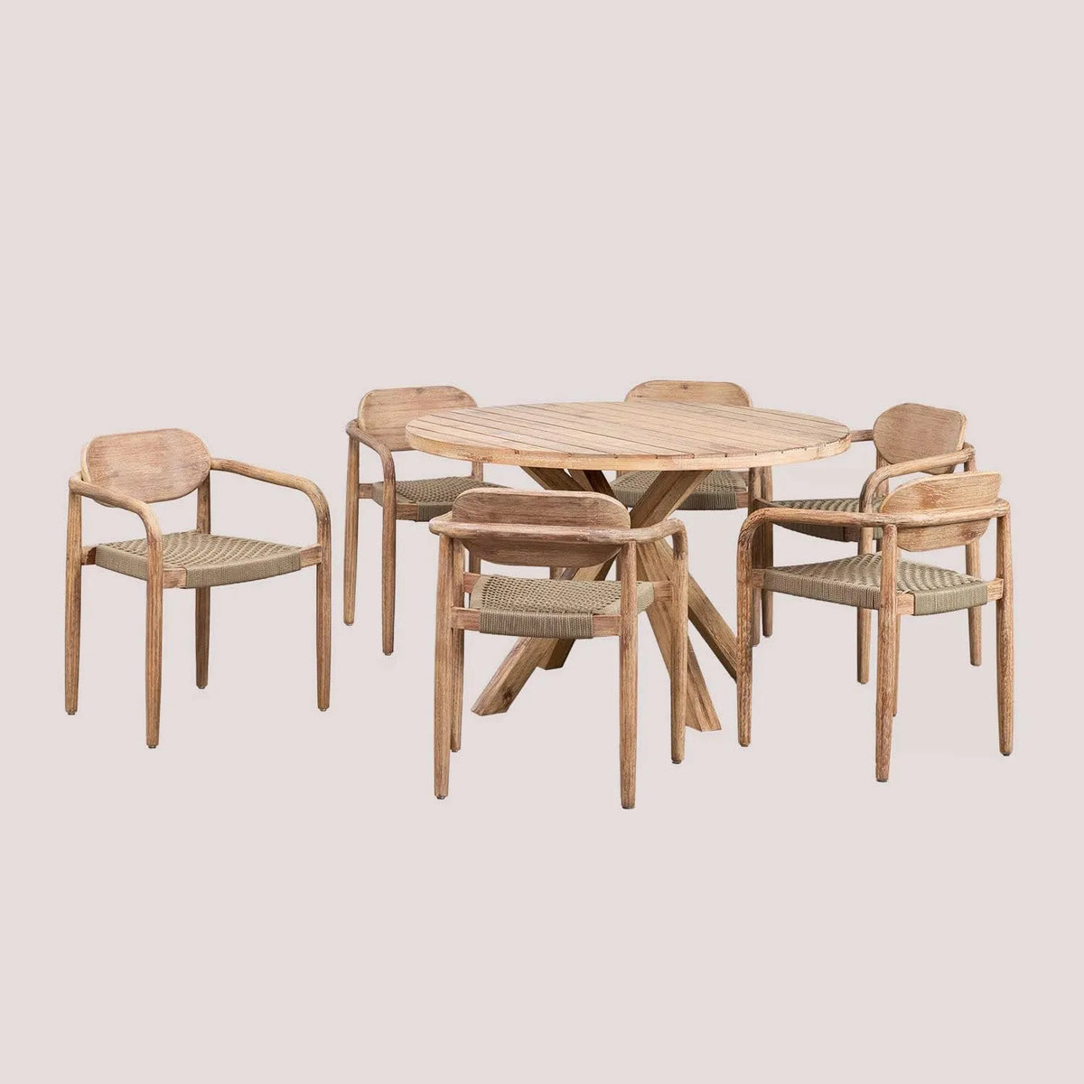 Chaise — en bois, avec accoudoirs, 120 cm
