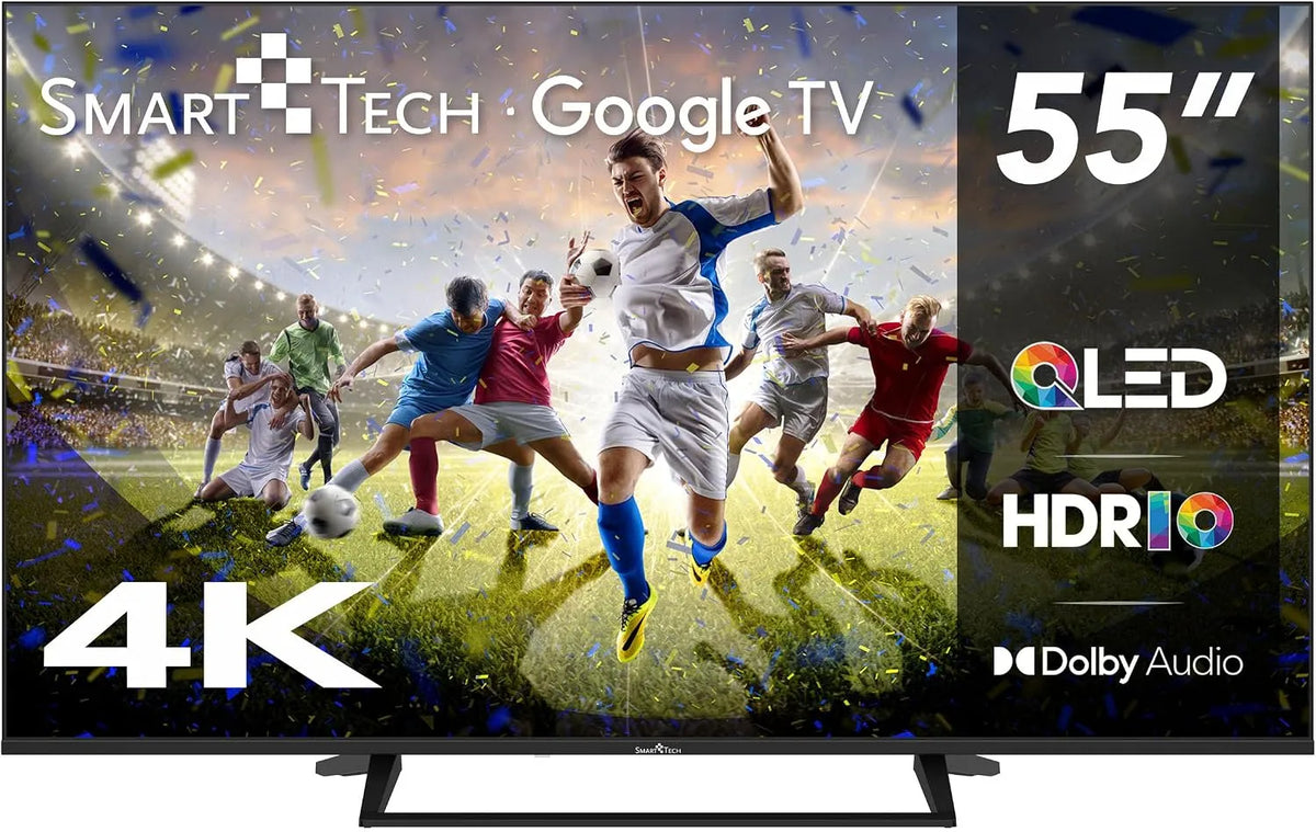 Smart TV 55QG06K 4xHDMI, 55 pouces, 4 HDMI, 2 USB, téléviseur, 4K UHD, QLED, HDR, HDR 10, 2xUSB, 139 cm, MEMC