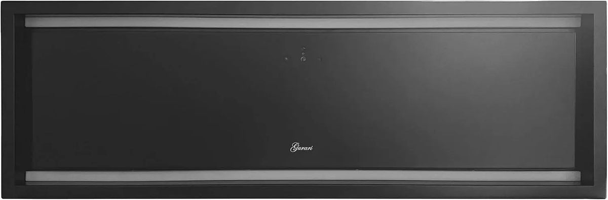 Hotte aspirante, 90 cm, 850 m3/h, hotte de cuisine, minuteur, noir, convection et air évacué, fonction minuterie