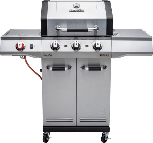 Grill à Gaz 3 Feux Char-Broil Advantage PRO S 3 avec Technologie TRU-Infrared et Sear Brûleur 900 °C, Acier Inoxydable