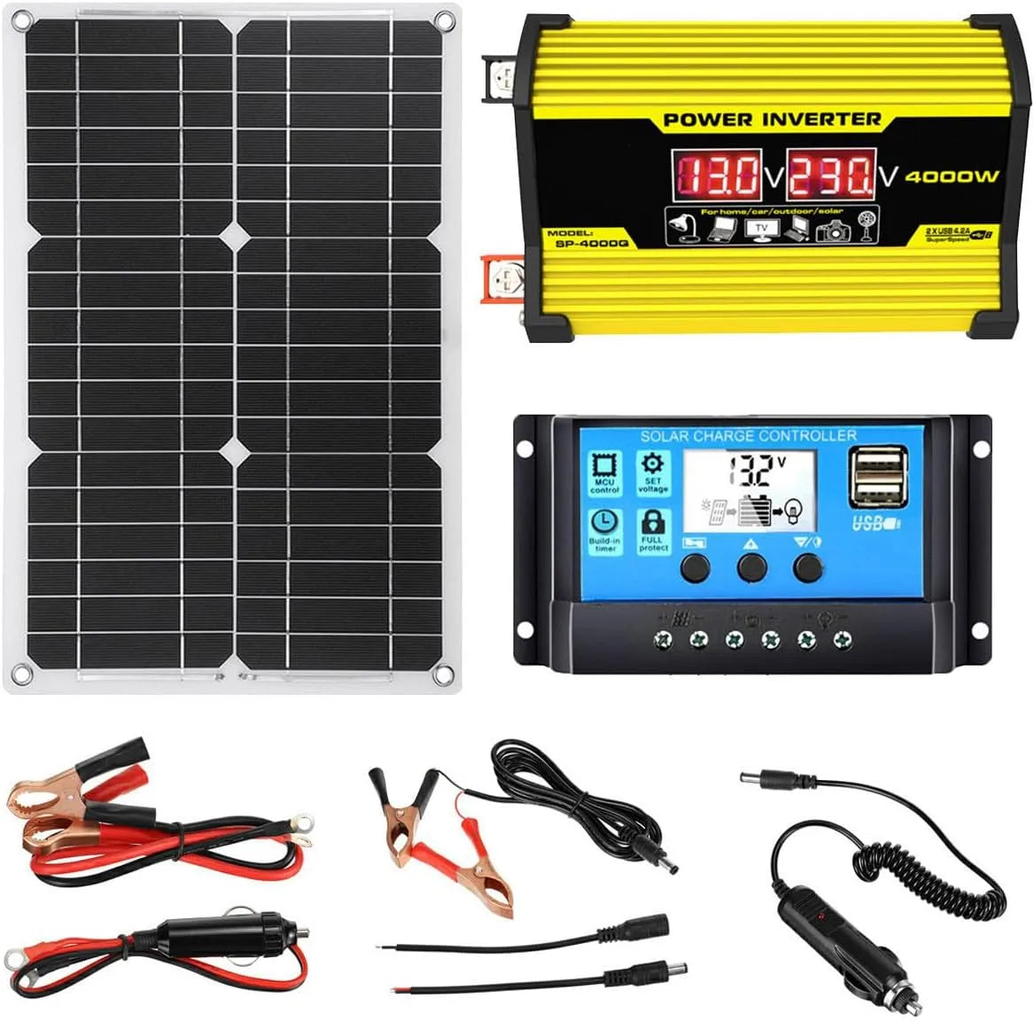 Panneau solaire et module photovoltaïque, 400W, 12V, 220V, 30A
