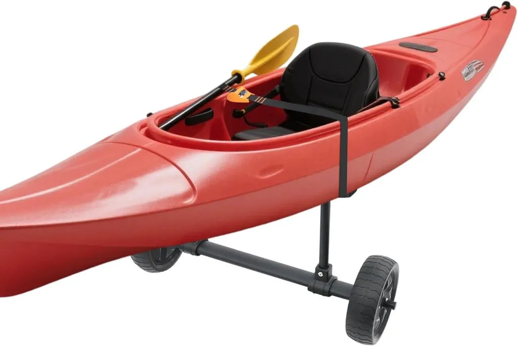Chariot de Transport pour Kayak et Paddle, Capacité 45 kg, Utilisation sur Sable et Herbe