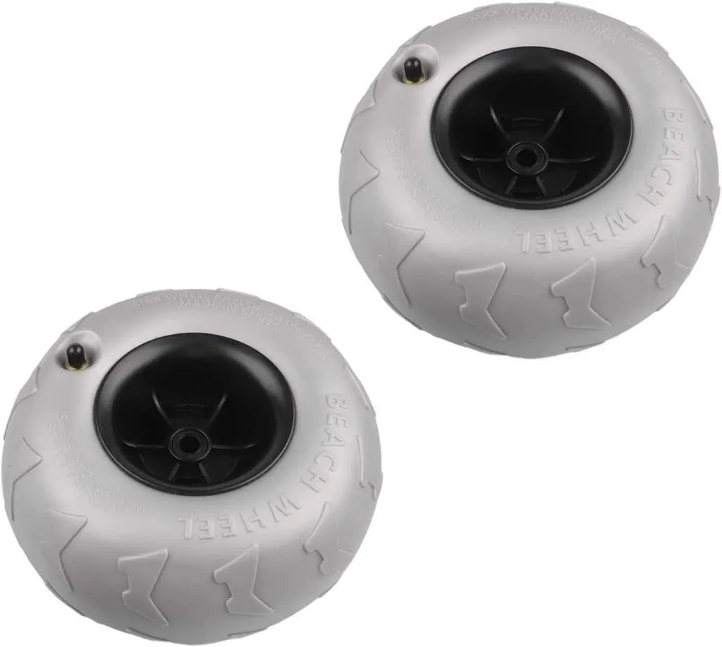 Paire de roues de plage 20,6 cm pour chariot kayak et canoë en PVC