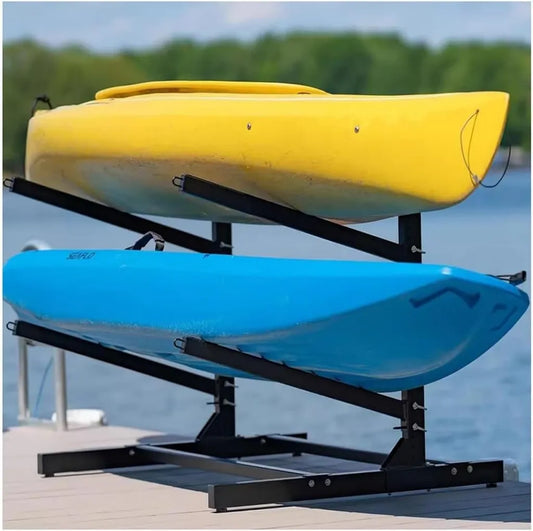 Rack de Rangement Kayak Autonome en Acier pour 2-4 SUPs, Économie d'Espace pour Garage Extérieur