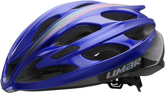 Casque de Vélo Ultraléger pour Adulte - Limar S.r.L. Evo - Bleu Scintillant - Taille Moyenne
