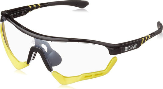Lunettes de Soleil Sportives SCICON Aerotech Photochromiques, Argent/Noir