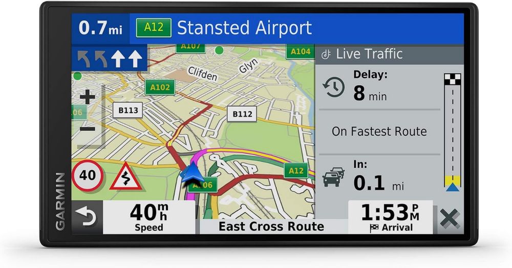 GPS DriveSmart 55 EU LMT-D avec Cartes Europe Entière et Info-Trafic