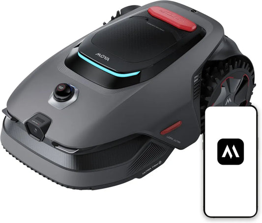 Robot Tondeuse MOVA LiDAX Ultra 1600 avec IA 3D et 4G, 1600 m²