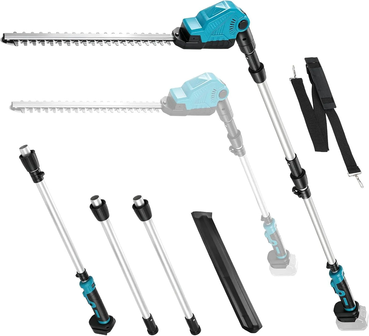 Makita 18V Taille-haie pour réaliser des coupes nettes sur haies et arbustes télescopique sans Fil Compatible avec 18V sans Batterie