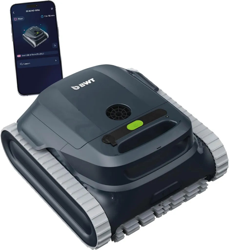 Robot de piscine BWT ES Echo avec contrôle par application et batterie interchangeable