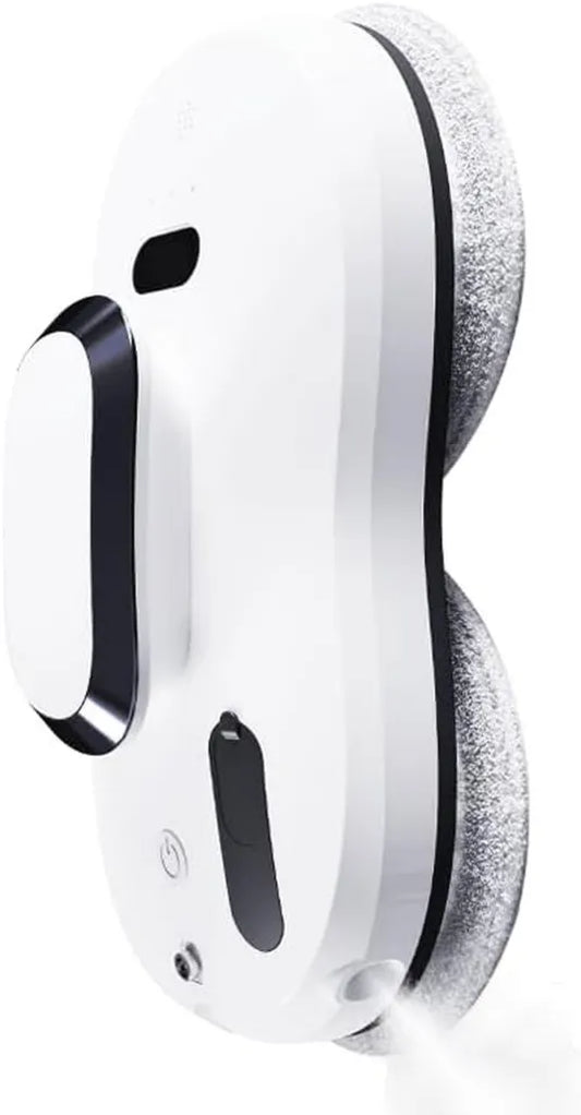 Robot Lave-vitres Automatique Kouamor avec Télécommande et Sécurité, Aspiration Puissante de 3800Pa, Idéal pour Surfaces Lisses, Inclut 10 Chiffons