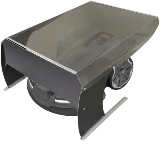Abri Universel pour Robot Tondeuse GPS Sans Fil avec Protection Intempéries et UV, Pieds en Inox, Montage Facile, Fabriqué en Europe (86 x 67 x 40 cm)