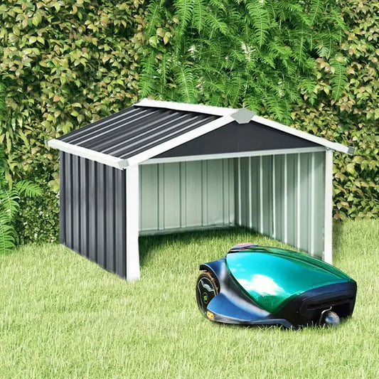 Abri en acier pour robot tondeuse 92x97x63 cm Anthracite