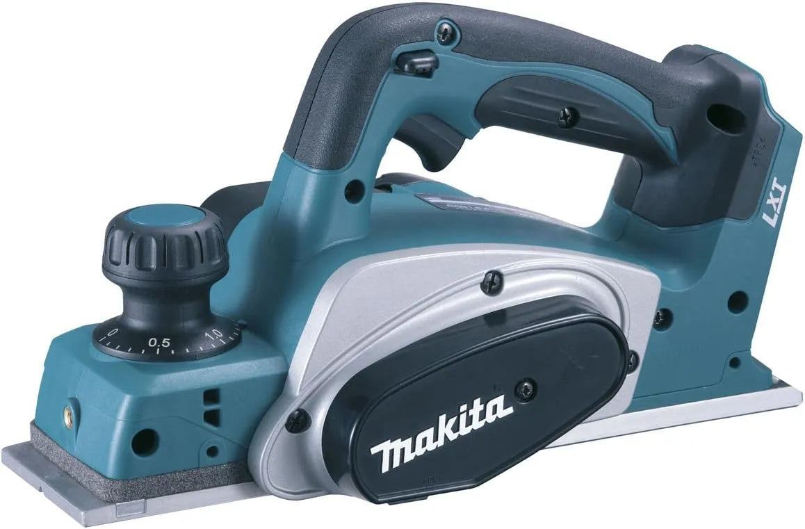 Makita 82 DKP180Z Rabot électrique pour dresser les planches et ajuster précisément les chants 82 MM 18 V LXT -DKP180Z