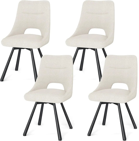 Bureau et table informatique — avec dossier, réglable, Lot de 4, beige