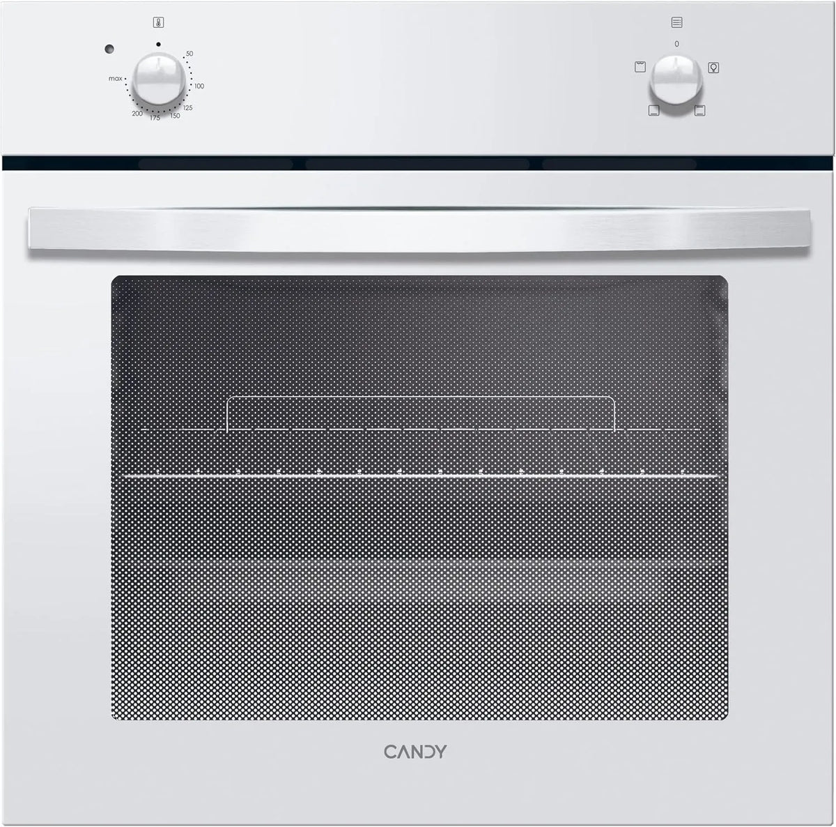 Candy B100 Four électrique, 59, 5 x 59, 5 x 56, 8 cm, 70 L, 4 programmes, classe énergétique A, encastrable, minuteur, gril, acier inoxydable