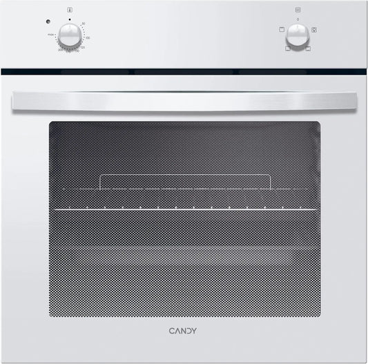 Candy B100 Four électrique, 59, 5 x 59, 5 x 56, 8 cm, 70 L, 4 programmes, classe énergétique A, encastrable, minuteur, gril, acier inoxydable