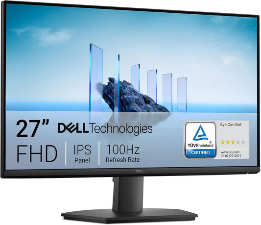Dell SE2725HM Moniteur, 100x100mm, 1920 × 1080, 5 ms, 100 Hz, Full HD, dalle IPS, HDMI, écran PC, noir, Garantie 3 Ans, VGA, VESA, 100Hz, 5ms