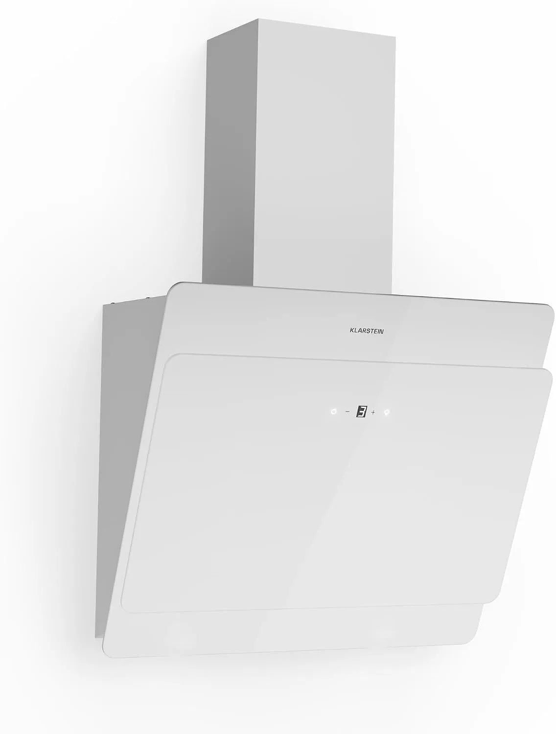 Klarstein Hotte aspirante, 60cm, 607 m3/h, hotte de cuisine, inclinée, tactile, silencieux, Débit d'Air Puissant 607m3, LED, Filtre de Hotte en