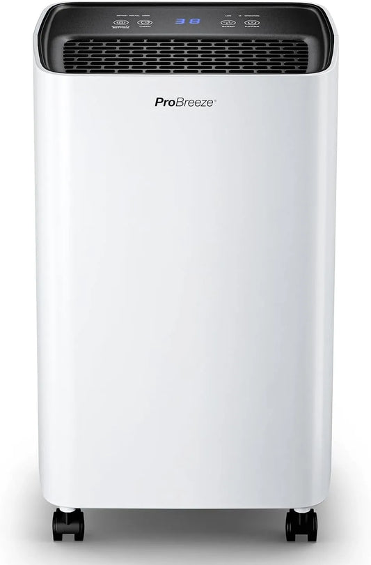 Sèche-linge 6L, jour 24h, 6 L, portable, minuteur, silencieux, Pro Breeze Déshumidificateur d Air 6L, Éliminateur de Moisissure Noire, Absorbeur