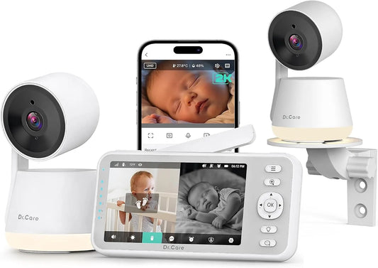 Babyphone, moniteur vidéo pour bébé, Wi-Fi, Care Babyphone Camera WiFi 2K