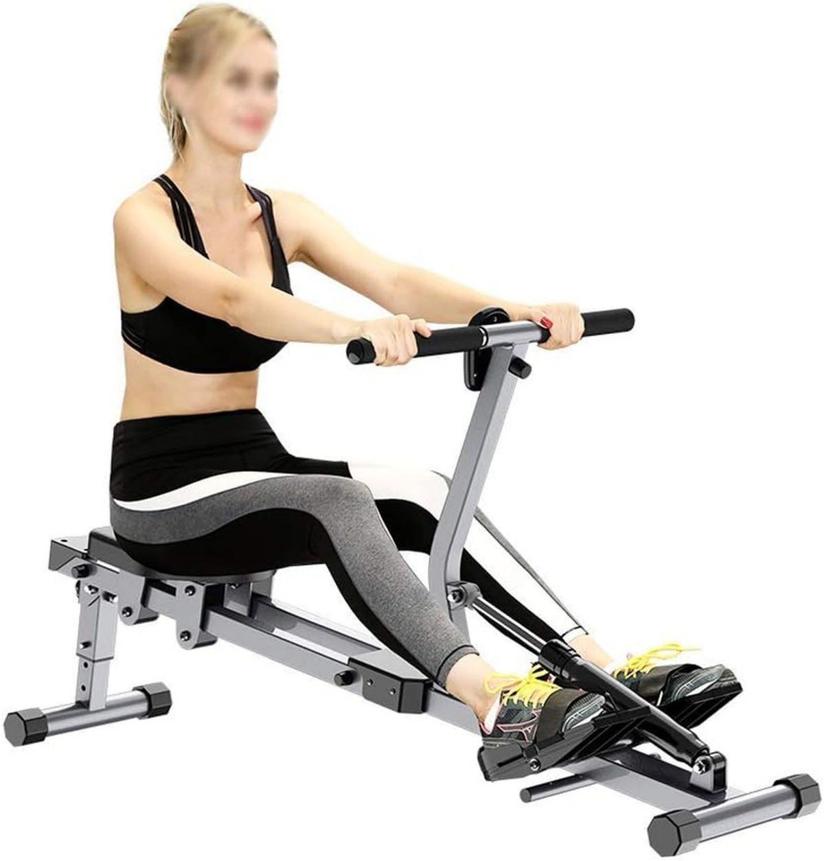 Rameur – pliable, réglable, usage à domicile, 12 Niveau x