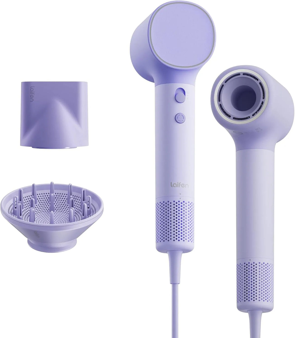 200M Ions Négatifs, Laifen Neo Sèche Cheveux, 2 Embouts Magnétiques, Violet