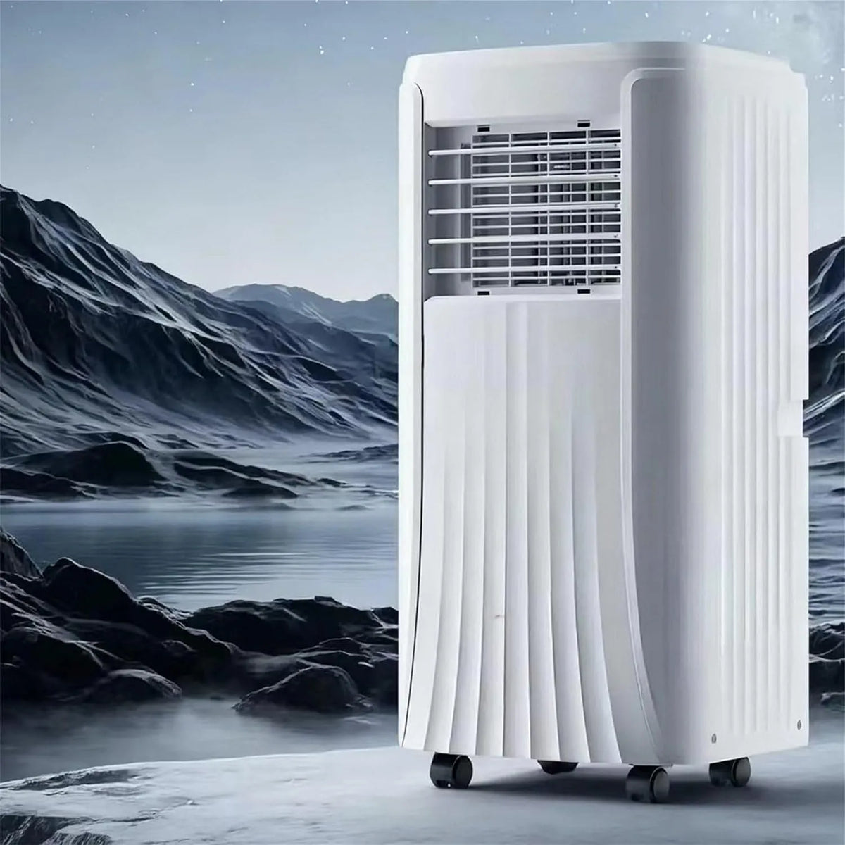 Climatiseur, portable, minuteur, silencieux, Unité Ultra-Silencieuse, 300 Pi2, 2 Vitesses, Minuterie 24 H Et Kit D'évacuation Pour Fenêtre