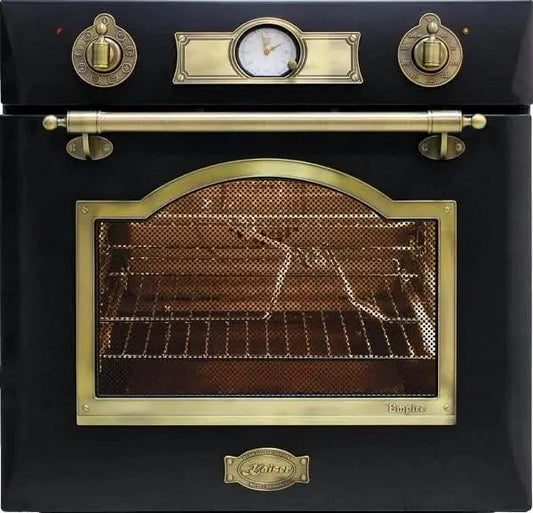 Four électrique, 60 cm, 67 L, encastrable, gril, noir, Kaiser Empire EH 6355 Four encastrable nostalgique 60 cm · Four électrique 67 L · Multifonction