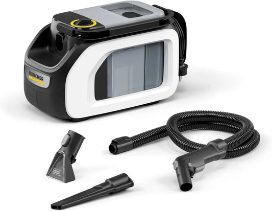 Kärcher SE 3 Shampouineuse Compact, Flexible d'Aspiration, Aspiration : 500W, Réservoir Eau : 1,7L, Surface : 2,76m2, Buses de Lavage : Tissus et