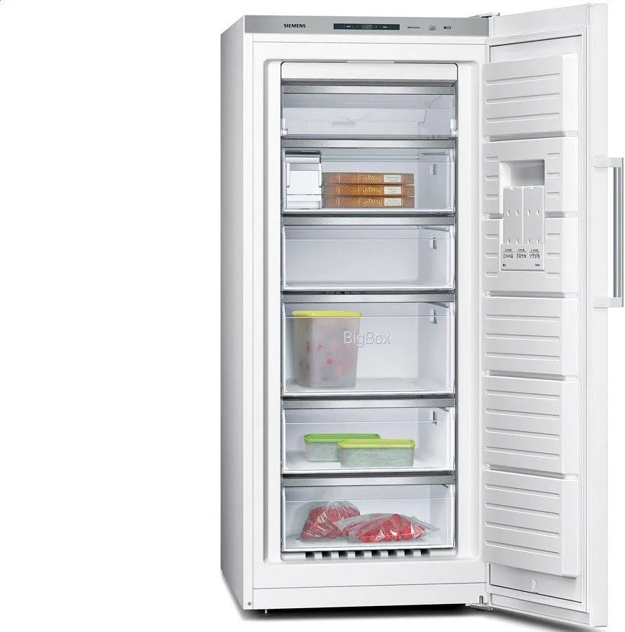 Siemens GS51NAW40 Congélateur, 286 L, No Frost, armoire congélateur, blanc, NoFrost, MultiAirflow System, ecoPlus