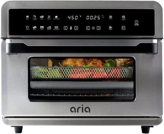 Four électrique, 30 L, Aria ATO-898, gril, acier inoxydable