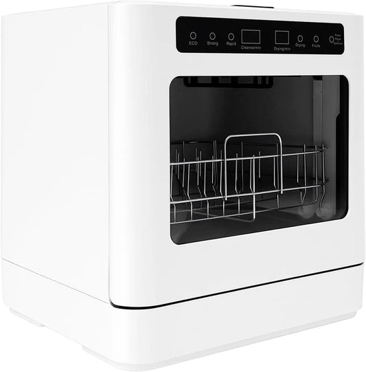Lave-vaisselle, 6 L, 1100 W, grand réservoir, camping, Mini Lave-Vaisselle 4-6 Plats Lave-Vaisselle de Table 1100W Lave-Vaisselle de Table avec 4