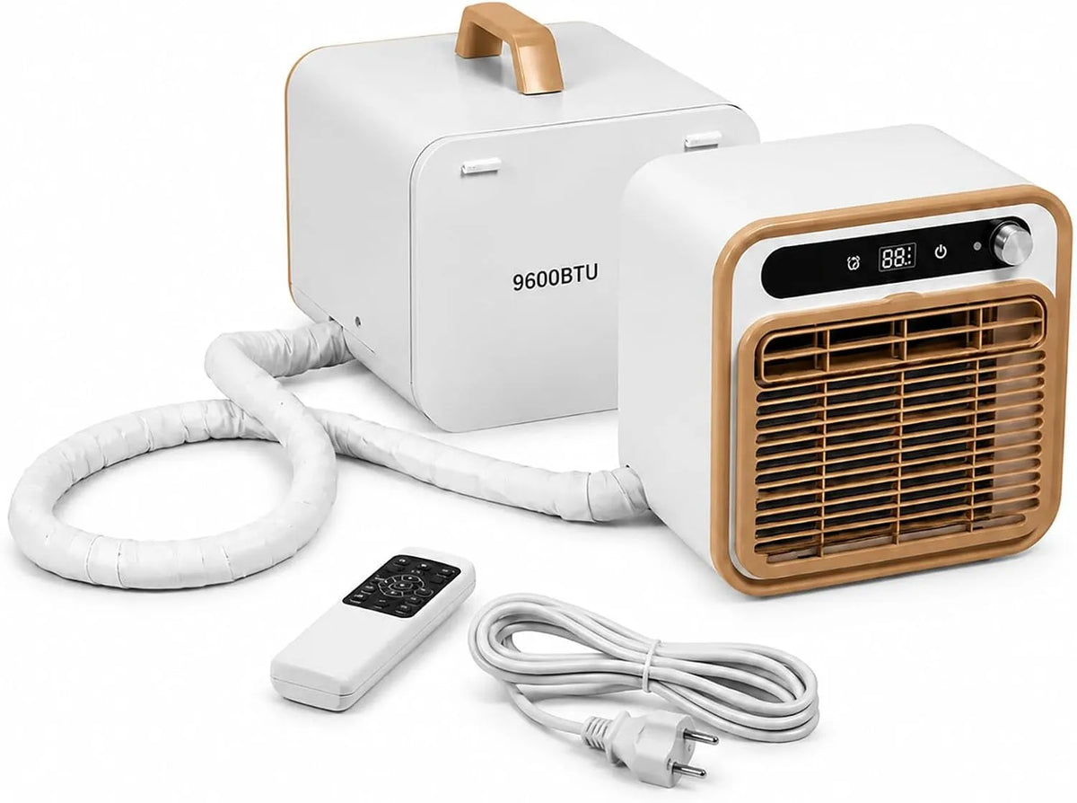 Climatiseur, 1500 W, portable, extérieur, camping, camping-car, conception split, facile à déplacer, idéal pour tente, chambre et bureau
