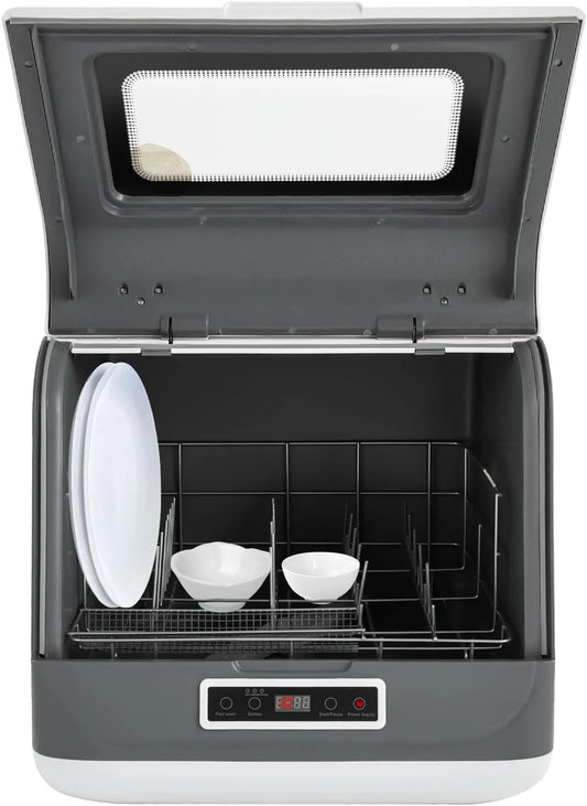 Lave-vaisselle, 3 programmes, tactile, camping, nettoyage par pulvérisation à 360°, camping-car, pour appartement