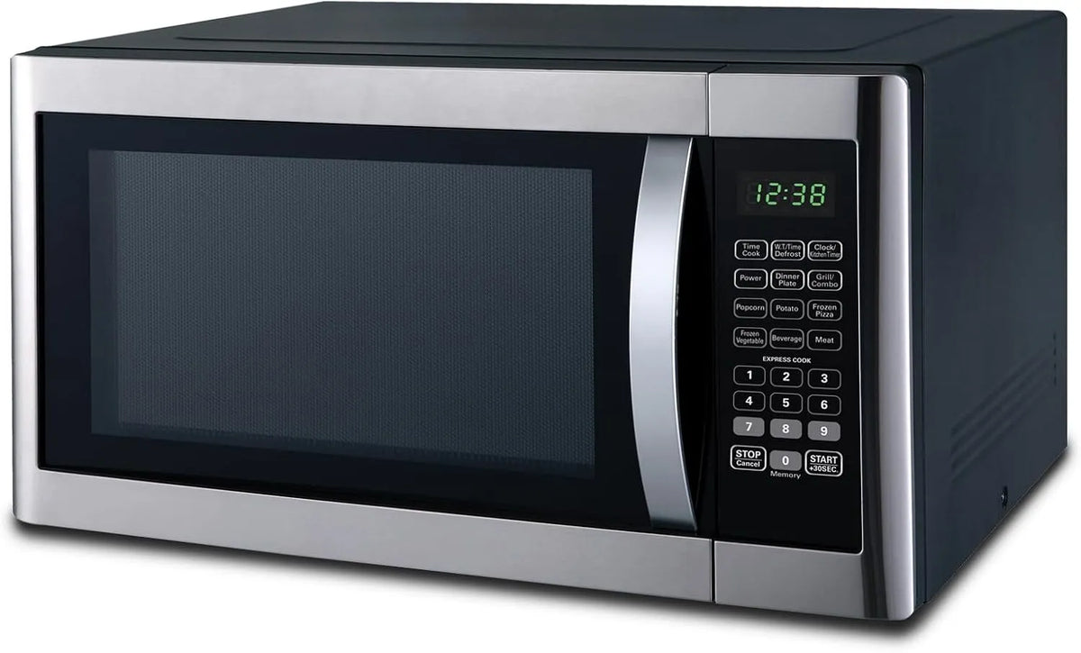 Micro-ondes 1200-1400W, 42 L, 1100/1400 W, gril, four micro-ondes, Plateau Tournant 345mm, 11 Niveaux de Puissance, 42L