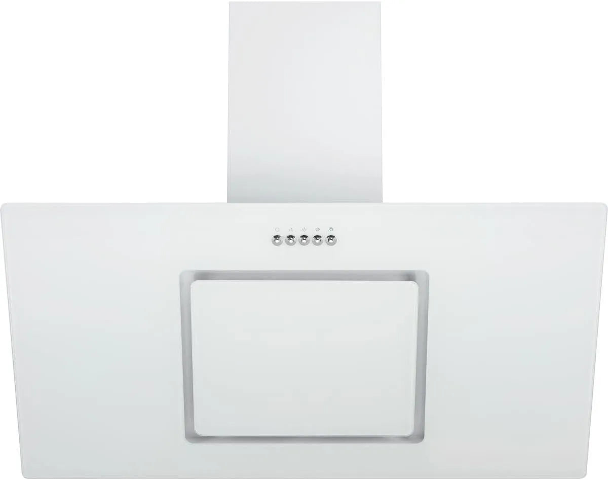 Respekta CH22010/90WBZ Hotte aspirante, 90 cm, 62 dB, hotte de cuisine, blanc, 54, Hotte sans tête Respekta, Fonction d'extraction et de recyclage