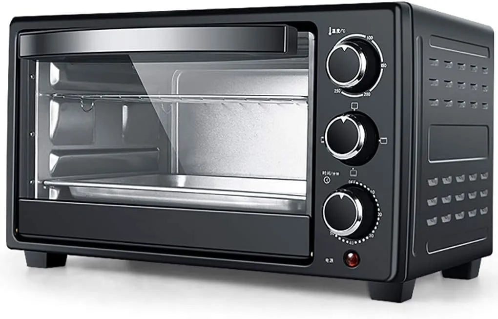 Four électrique, 23 L, 1300 W, 70 à 250 °C, minuteur, compact, 2 zones de température, 3 Modes de Cuisson: Chaleur tournante, minuterie 60 Min