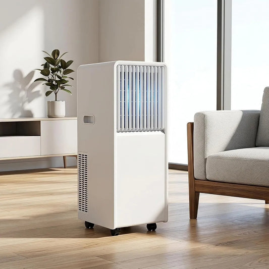 Climatiseur 24H, minuteur, 12000 Btu, Télécommande, Déshumidificateur, Mode Ventilateur, Kit Fenêtre Coulissante pour Chambre ou Bureau