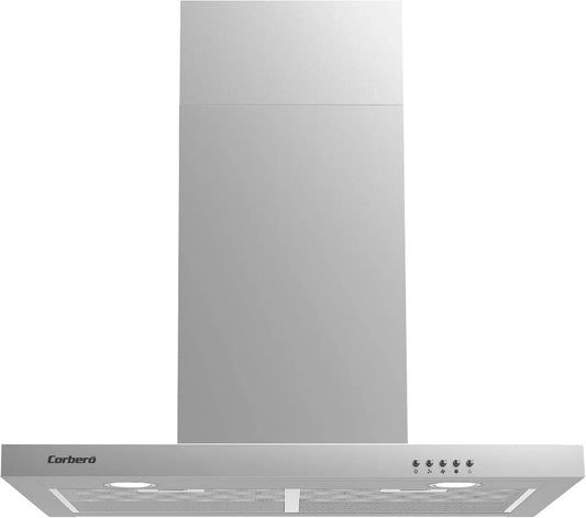 Hotte aspirante VOSTOK760x m3/h, 70 cm, 165 W, 647, 7 m3/h, hotte de cuisine, 3 vitesses, acier inoxydable, 2 filtres en aluminium, Corberó - Hotte