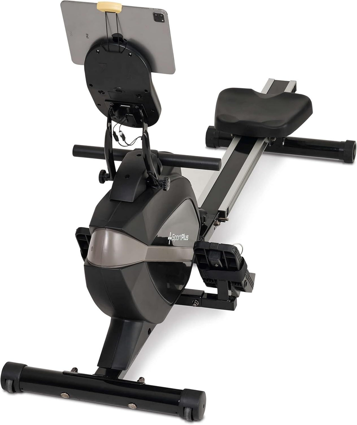 SportPlus Rameur – résistance magnétique, fonctionnement silencieux, pliable, commande via application, 8 kg, 150KG
