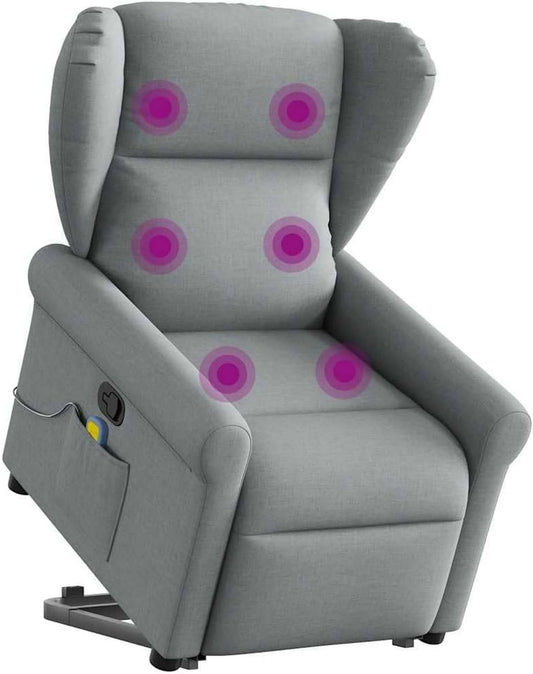 Fauteuil de massage – réglable, gris, INLIFE