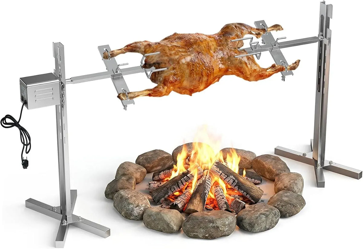 barbecue, acier inoxydable, 5 niveaux, pour rôtissoire de cochon entier