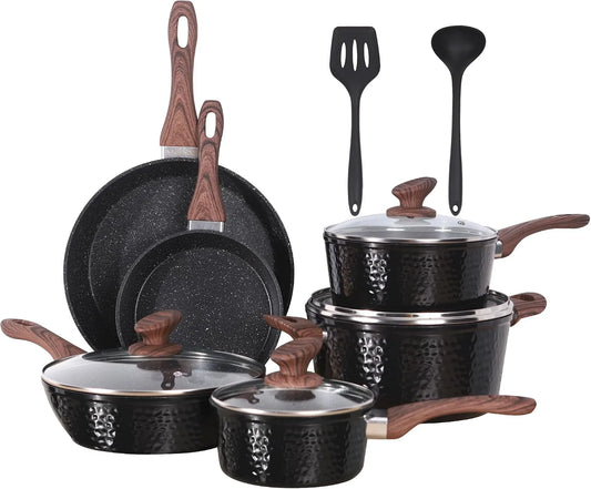 Ustensile de cuisson, noir, ustensile de cuisine, batterie de casseroles et poêles