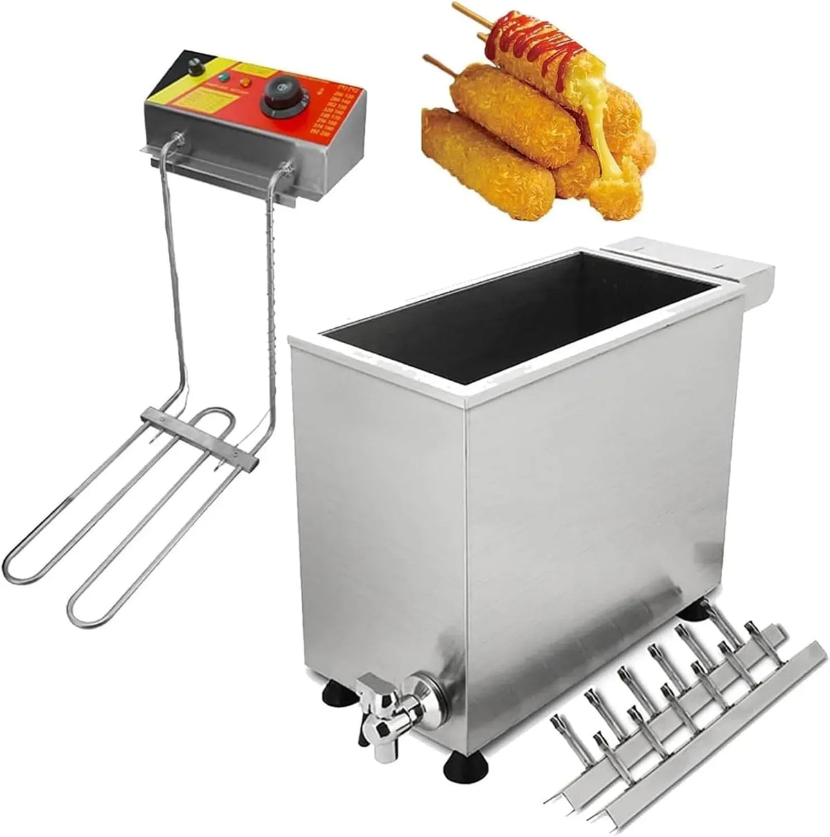 Machine À Collations, Machine À Hot-dogs, 25 L, professionnel, 2 zones de température