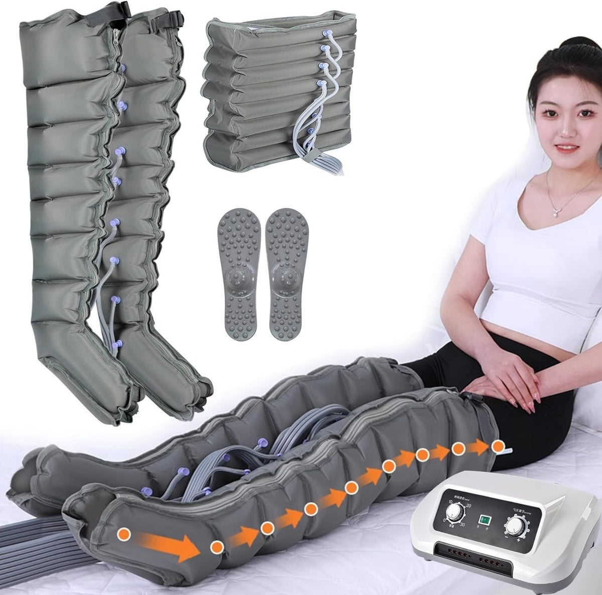 Bottes de pressothérapie: massage par compression d'air