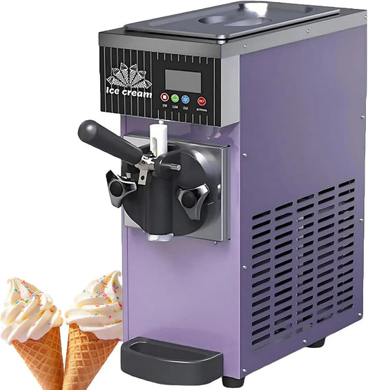 110V-Purple Machine à Glace, machine à glace et sorbet, 110 V, 5 Kg, écran LCD, pour La Maison